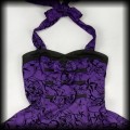 Sukienka Pin Up H&amp;R S fioletowa old school7.jpg