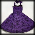 Sukienka Pin Up H&amp;R S fioletowa old school9.jpg