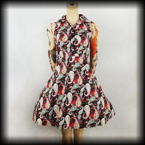 Sukienka Retro Voodoo Vixen XS wzorzysta