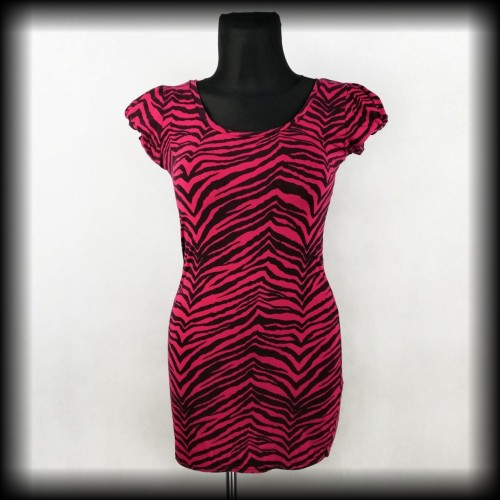 Sukienka tunika Tripp NYC XL różowa zebra.jpg