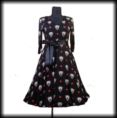 Sukienka Retro Lady Vintage XL szczeniaczki.JPG