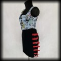 Spódnica Dark Star z klamrami LXL punk cyber goth3.jpg