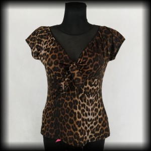 Bluzka Pin Up Hell Bunny L/XL w panterkę 