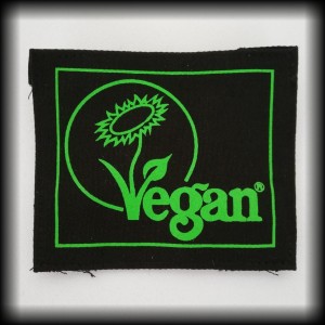 Naszywka Vegan kwiatek