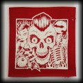 Naszywka Psychobilly Face  red.jpg