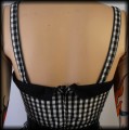 Sukienka Pin Up kratka vichy S czarno biała6.JPG