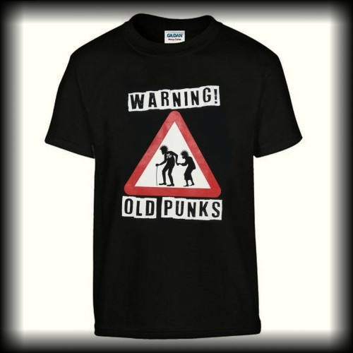 Koszulka Warning! old punks.jpg