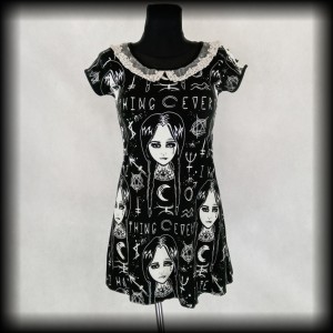 Sukienka Rat Baby M Wednesday Addams Goth