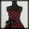 Sukienka Pin Up Hearts &amp; Roses XLXXL czarna w czerwone groszki3.jpg