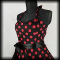 Sukienka Pin Up Hearts &amp; Roses XLXXL czarna w czerwone groszki4.jpg