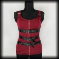 Bluzka goth rock L bordo z klamrami3.jpg