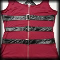 Bluzka goth rock L bordo z klamrami5.jpg
