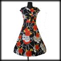 Sukienka midi skull &amp; roses L.JPG