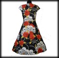 Sukienka midi skull &amp; roses L5.JPG