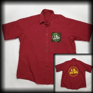 Koszula UK Subs XXL/3XL DIY bordowa