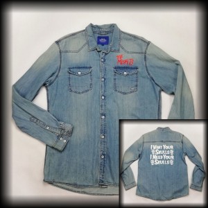 Koszula The Misfits XL DIY jeansowa