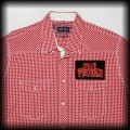 Koszula Sex Pistols XL DIY czerwono biała krata3.jpg