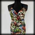 Sukienka Pin Up Psychobilly LXL horror monsters3.jpg