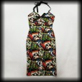 Sukienka Pin Up Psychobilly LXL horror monsters92.jpg