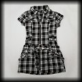 Sukienka mini Hearts &amp; Roses SM szara Kratka Punk Gothic Cyber7.jpg