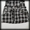 Sukienka mini Hearts &amp; Roses SM szara Kratka Punk Gothic Cyber9.jpg
