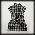Sukienka mini Hearts &amp; Roses SM szara Kratka Punk Gothic Cyber92.jpg