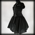 Sukienka midi Hearts &amp; Roses XXL Punk Gothic Cyber2.jpg